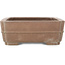Pot à bonsaï rectangulaire non émaillé de Seizan - 410 x 305 x 112 mm