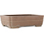 Maceta rectangular sin esmaltar para bonsái de Seizan - 410 x 305 x 112 mm