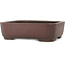 Pot à bonsaï ovale non émaillé de Yamaaki - 337 x 270 x 95 mm