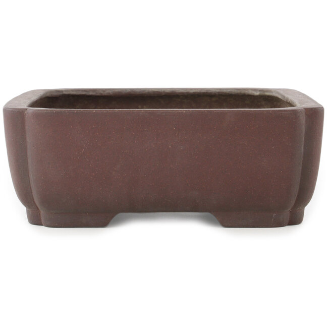 Pot à bonsaï ovale non émaillé de Yamaaki - 337 x 270 x 95 mm