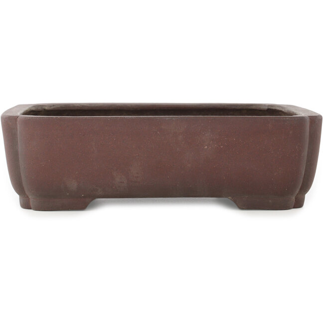 Vaso bonsai ovale non smaltato di Yamaaki - 337 x 270 x 95 mm