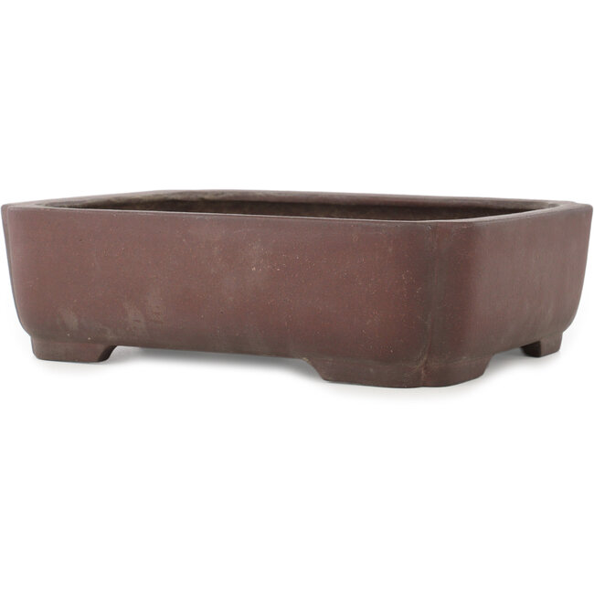 Pot à bonsaï ovale non émaillé de Yamaaki - 337 x 270 x 95 mm