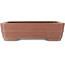 Maceta rectangular sin esmaltar para bonsái de Reiho - 412 x 305 x 110 mm