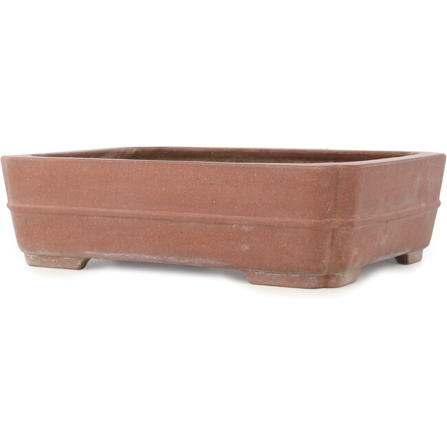 Rechteckiger unglasierter Bonsai-Topf von Reiho - 412 x 305 x 110 mm