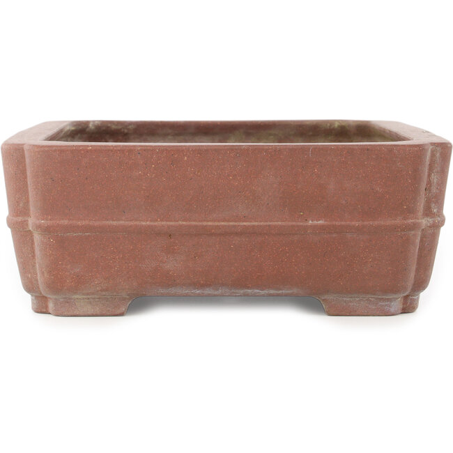Rechteckiger unglasierter Bonsai-Topf von Reiho - 412 x 305 x 110 mm