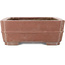 Maceta rectangular sin esmaltar para bonsái de Reiho - 412 x 305 x 110 mm