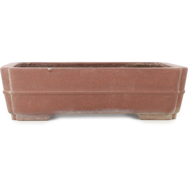 Pot à bonsaï rectangulaire non émaillé de Reiho - 412 x 305 x 110 mm