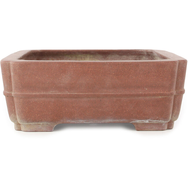 Maceta rectangular sin esmaltar para bonsái de Reiho - 412 x 305 x 110 mm