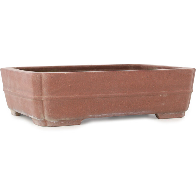 Vaso bonsai rettangolare non smaltato di Reiho - 412 x 305 x 110 mm
