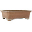 Maceta rectangular sin esmaltar para bonsái de Keizan - 378 x 292 x 110 mm