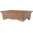 Maceta rectangular sin esmaltar para bonsái de Keizan - 378 x 292 x 110 mm