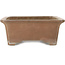 Maceta rectangular sin esmaltar para bonsái de Keizan - 378 x 292 x 110 mm
