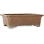 Maceta rectangular sin esmaltar para bonsái de Keizan - 378 x 292 x 110 mm