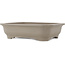 Maceta rectangular sin esmaltar para bonsái de Keizan - 410 x 320 x 105 mm