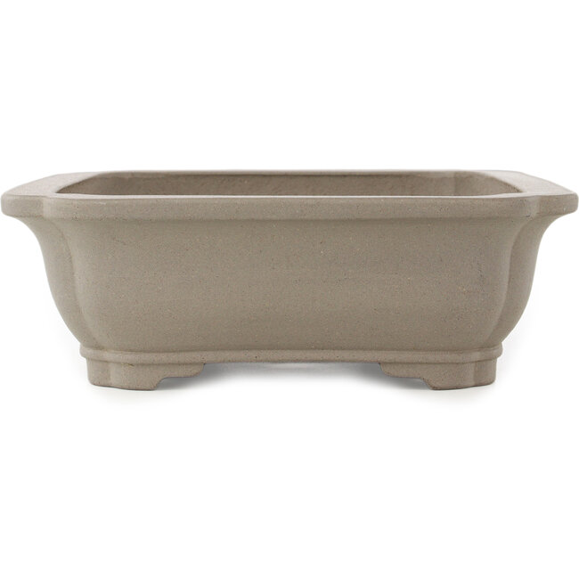 Maceta rectangular sin esmaltar para bonsái de Keizan - 410 x 320 x 105 mm