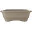 Maceta rectangular sin esmaltar para bonsái de Keizan - 410 x 320 x 105 mm