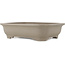 Maceta rectangular sin esmaltar para bonsái de Keizan - 410 x 320 x 105 mm