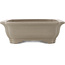 Maceta rectangular sin esmaltar para bonsái de Keizan - 410 x 320 x 105 mm
