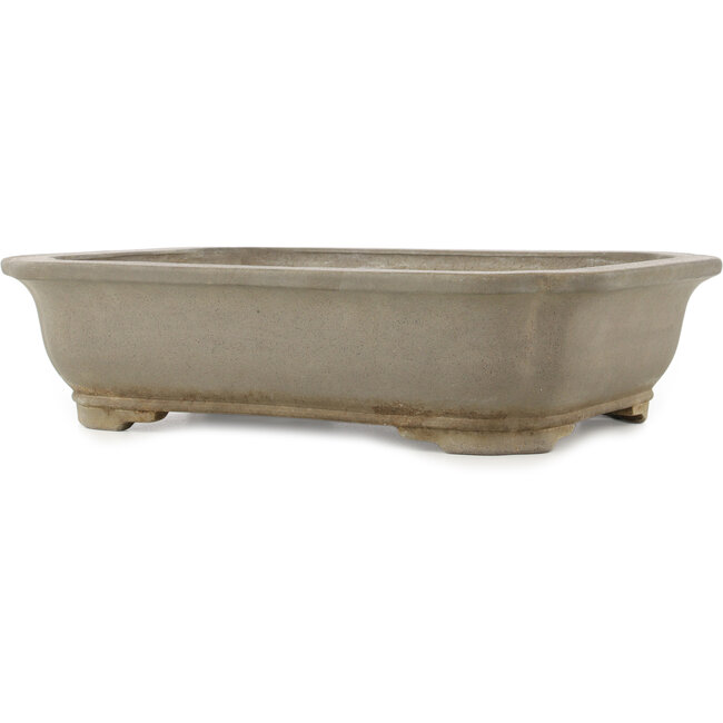 Pot à bonsaï ovale non émaillé de Keizan - 410 x 320 x 105 mm