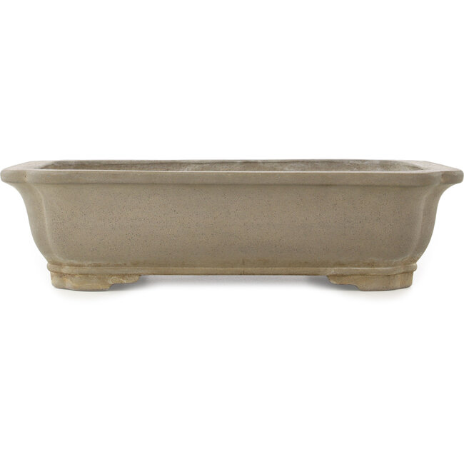 Pot à bonsaï ovale non émaillé de Keizan - 410 x 320 x 105 mm