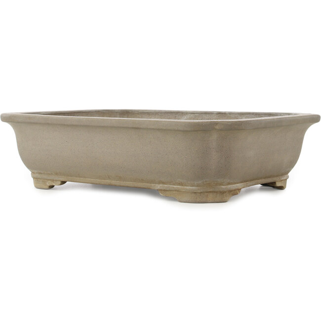 Pot à bonsaï ovale non émaillé de Keizan - 410 x 320 x 105 mm