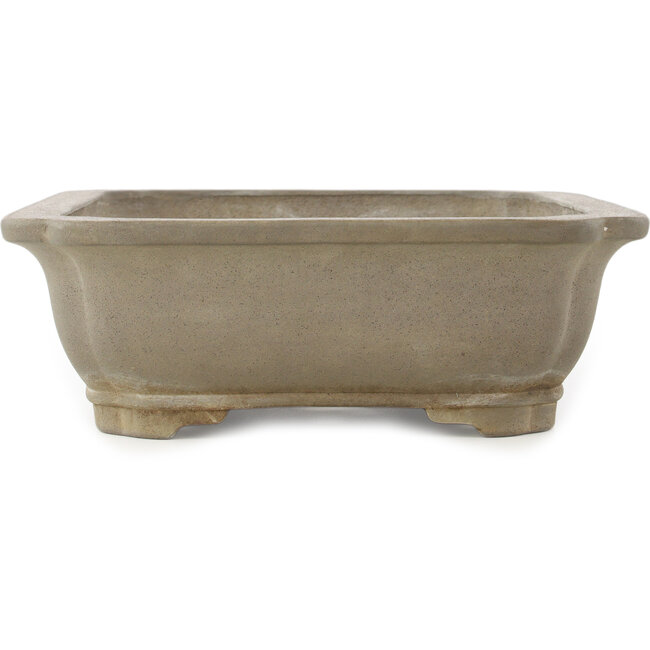 Pot à bonsaï ovale non émaillé de Keizan - 410 x 320 x 105 mm