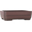 Rectangular unglazed bonsai pot by Yamaaki - 390 x 305 x 115 mm