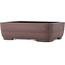 Rectangular unglazed bonsai pot by Yamaaki - 390 x 305 x 115 mm