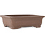 Rectangular unglazed bonsai pot by Keizan - 277 x 224 x 80 mm