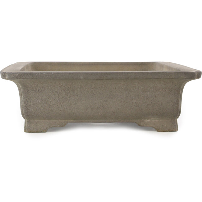 Maceta rectangular sin esmaltar para bonsái de Kisen - 478 x 365 x 110 mm