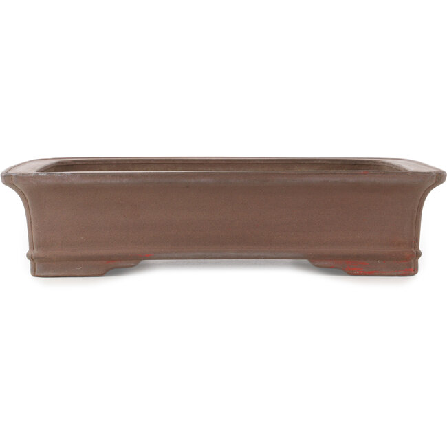 Maceta rectangular sin esmaltar para bonsái de Kisen - 423 x 330 x 98 mm