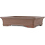 Maceta rectangular sin esmaltar para bonsái de Kisen - 423 x 330 x 98 mm