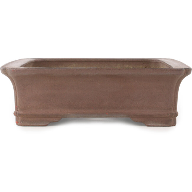 Maceta rectangular sin esmaltar para bonsái de Kisen - 423 x 330 x 98 mm