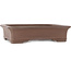 Maceta rectangular sin esmaltar para bonsái de Kisen - 423 x 330 x 98 mm