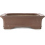 Maceta rectangular sin esmaltar para bonsái de Kisen - 423 x 330 x 98 mm