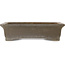 Rectangular unglazed bonsai pot by Senzan - 350 x 265 x 90 mm
