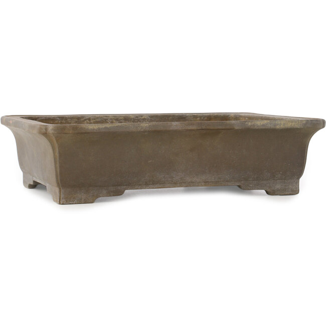 Vaso bonsai rettangolare non smaltato di Senzan - 350 x 265 x 90 mm