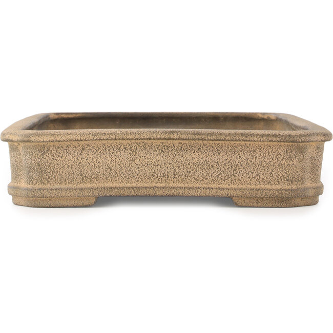 Pot à bonsaï rectangulaire non émaillé de Shuhou - 480 x 338 x 70 mm