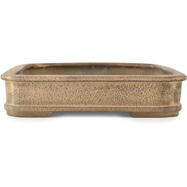 Pot à bonsaï rectangulaire non émaillé de Shuhou - 480 x 338 x 70 mm