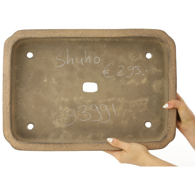 Vaso bonsai rettangolare non smaltato di Shuhou - 480 x 338 x 70 mm