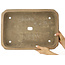 Maceta rectangular sin esmaltar para bonsái de Shuhou - 480 x 338 x 70 mm