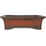 Rectangular unglazed bonsai pot by Izumiya (Zenigo) - 400 x 300 x 105 mm