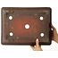 Maceta rectangular sin esmaltar para bonsái de Izumiya (Zenigo) - 400 x 300 x 105 mm
