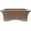 Rectangular unglazed bonsai pot by Gyouzan - 370 x 272 x 90 mm