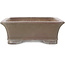 Rectangular unglazed bonsai pot by Gyouzan - 370 x 272 x 90 mm