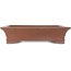 Rectangular unglazed bonsai pot by Gyouzan - 463 x 360 x 110 mm