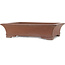 Maceta rectangular sin esmaltar para bonsái de Gyouzan - 463 x 360 x 110 mm