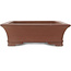 Maceta rectangular sin esmaltar para bonsái de Gyouzan - 463 x 360 x 110 mm