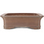 Maceta rectangular sin esmaltar para bonsái de Keizan - 410 x 312 x 90 mm