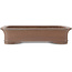 Maceta rectangular sin esmaltar para bonsái de Keizan - 410 x 312 x 90 mm